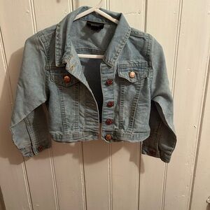 Picapino 4t light wash cropped denim jacket